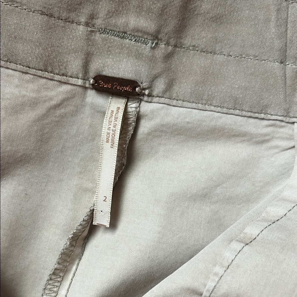 Free People Cream Straight Leg Jeans - Picture 6 of 6